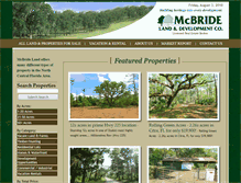Tablet Screenshot of mcbrideland.com